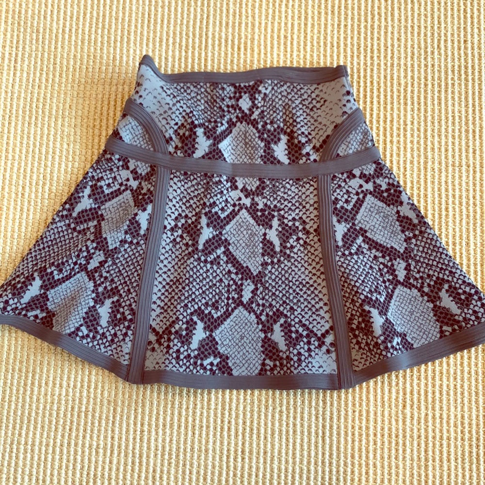 DVF snakeskin print mini skirt size P/XS